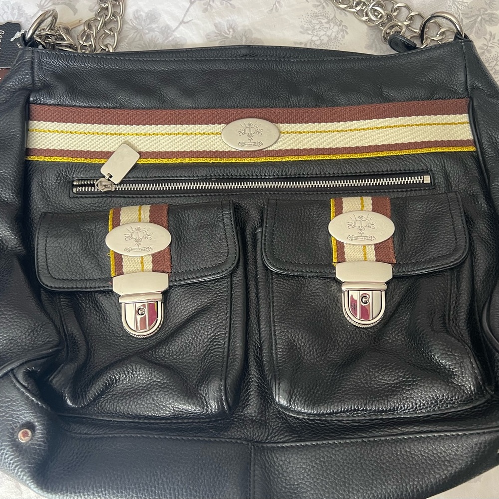 Christine Price handbag. Genuine buttery soft BLACK leather. NWT